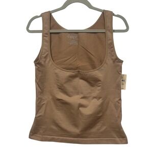 Shape‎ by Cacique Women's Tan Seamless Tank Top Plus Size 22/24 NWT